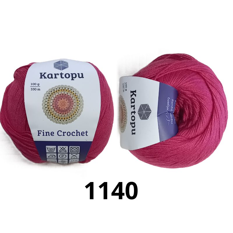 Fine Crochet fuxia