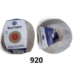 Fine Crochet világos szürke