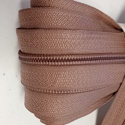 Barna végtelen cipzár 6mm