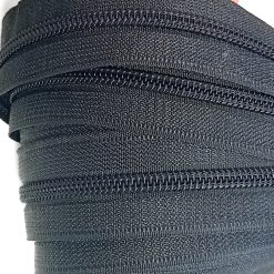 Fekete végtelen cipzár 6mm