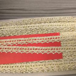Pamut csipke- 1cm/ arany lurex