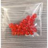 csiszolt akril gyöngy piros 0,8cm